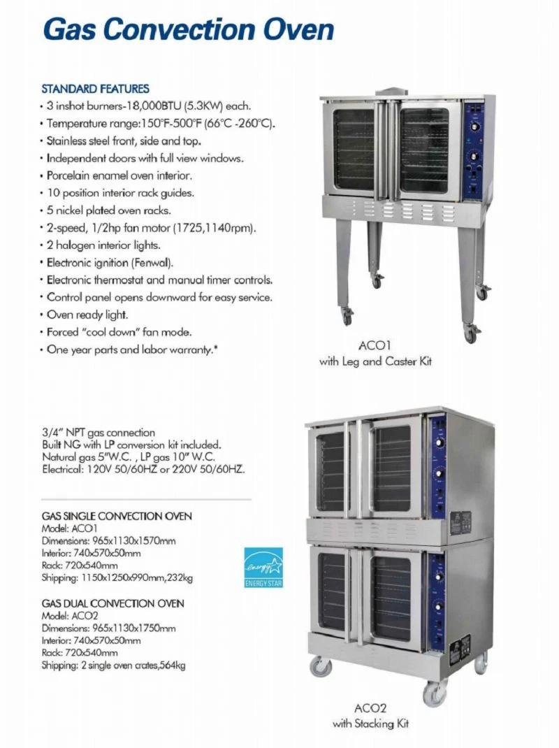 Gas Convection Oven best